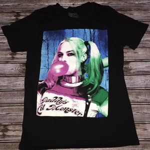 Suicide Squad size small Harley Quinn black shirt